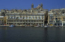 Senglea Island seen from the port, Malta