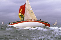 Jameson Whisky 3, the Irish entry broaches during the Admiral's Cup on the Solent, UK, 1993.