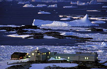 Ex-British Faraday Base now called Vernadsky and owned by the Ukraine, Antarctic Peninsula.