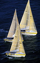 Three "Corum's" from the French Admiral's Cup team. ^^^They won the event later in the 1991 season.