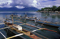 Bangkas (traditional outrigger boats), Philippines.  2001