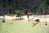 Tagbanua tibe settlement on Coron island, Palawan, Philippines.
