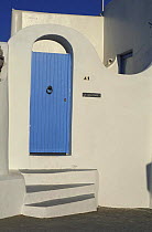 Detail of door, Panarea, Aeolina islands, Italy.