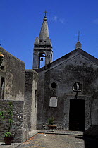 Small church in Marina Corta, Lipari island, Aeolian islands, Italy.