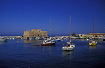 Paphos Castle, part of the UNESCO list for cultural monuments, Paphos harbour, Cyprus