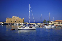 Paphos Castle, part of the UNESCO list for cultural monuments, Paphos harbour, Cyprus