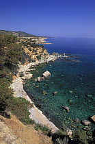 The coastline of Cyprus