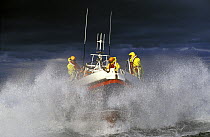 Coutmacsherry lifeboat in heavy weather, Ireland.