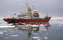 "James Clark Ross", Antarctic supply and survey ship, Antarctica.
