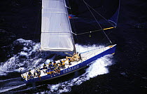 Yamaha powers downwind under spinnaker at the Kings Cup in Phuket, 1992.