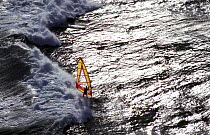 Windsurfing at Diamon Head, Oahu, Hawaii.