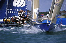 Crew on the wire on Ultra 30 "David Mcclean" during racing.