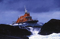 Severn Class Lifeboat at Valentia on the south-west coast of Ireland.