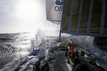 Aboard "The Card" during the Whitbread Round the World Race 1989-90.