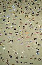 Sunbathers on Bondi Beach, Sydney, Australia.