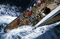 J-Class "Endeavour" racing at Antigua Classic Yacht Regatta, 2001.