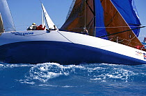 ID35 "Avalanche" broaches under spinnaker at Key West Race Week, 2000.