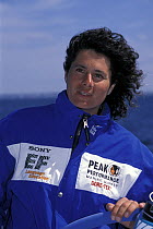 Christine Guillou, "Team EF" during the Whitbread Race 1997-1998.
