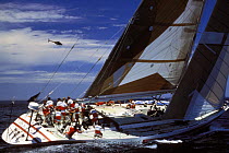 Skippered by Pierre Fehlmann, "UBS Switzerland" in the Whitbread Round the World Race, 1985. ^^^ They came 4th in the event.