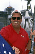 Dennis Conner, skipper of "Toshiba" in the Whitbread Round the World Race, 1997.