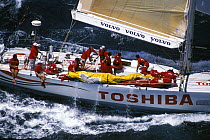 "Toshiba" racing in the Whitbread Round the World Race, 1997.