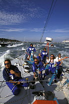EF Language with an all-female crew race in the Whitbread Round the World Race, 1997.