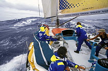EF Language with an all-female crew race in the Whitbread Round the World Race, 1997.