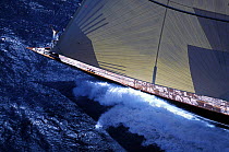 Bowman aboard the J-Class "Velsheda", Antigua Classics, 1999.