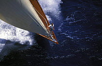 Bowman aboard the J-Class "Velsheda", Antigua Classics 1999.