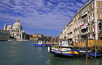 Looking across the Grand Canal to St Mark's Cathedral, Venice, Italy.