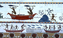 Painted stories that tell of gods, legends, fishing, wars, hunting etc., found on inside and outside walls and on beams of bai (men-houses) in Palau.