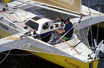 "Transient" skippered by Brian Thompson during the Europe 1 Star in 1992.