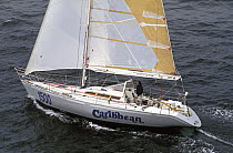 40ft monohull "Caribbean" during the Europe 1 Star, 1992. ^^^ "Caribbean" finished in 29th place taking 21d 22h 40m.