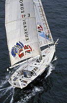Euskadi Europe-93, skippered by Spanish sailor Jose Ugarte during the Europe 1 Star, 1992.
