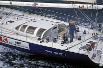 Euskadi Europe-93, skippered by Spanish sailor Jose Ugarte during the Europe 1 Star, 1992. ^^^ Coming in at 19th position crossing the Atlantic in 18d 7h 19m.