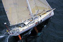 "Fila" skippered by Giovanni Soldini during the Europe 1 Star, 2000. ^^^ Soldini finished tenth, crossing in 16d 4h 10m