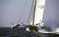 Fujicolor skippered by Loïck Peyron during the Europe 1 Star, 1996. He came first in a time of 10d 10h 5m.