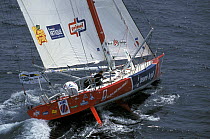 Monohull "Sill Beurre Le Gall", skippered by French sailor Roland Jourdain during the Europe 1 Star, 2000.^^^ The monohull finished 7th, crossing the Atlantic in 15d 13h 38m.