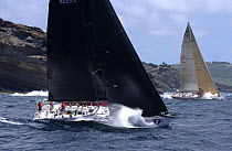 Racing off Falmouth Harbour Division A, Ocean Race, Antigua Race Week, April 30th, 2004.