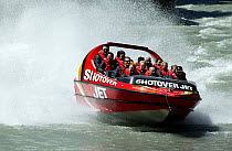 Shotover jet boat, Shotover River, Queenstown, New Zealand.