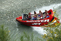Shotover jet boat, Shotover River, Queenstown, New Zealand.