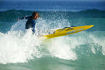 Surf skiing, St Clair Beach, Dunedin, New Zealand.