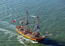 The "Bounty" replica tall ship, Sydney Harbour, Australia.