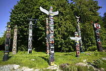 Totem poles, Stanley Park, Vancouver, Canada.