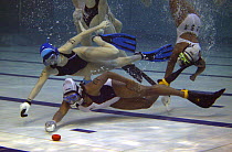 USA v France, World Underwater Hockey Championships, Christchurch, New Zealand.