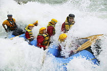 White water rafting, Shotover River, Queenstown, New Zealand.