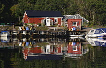Waterfront home on the island of Lyr on the west coast of Sweden.