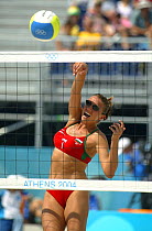 Germany v Bulgaria, Beach Volleyball, Olympic Games, Athens, Greece. 16th August 2004.  Editorial Use Only.
