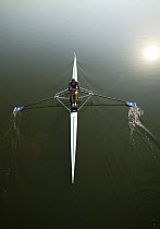 Katrin Rutschow-Stomporowski, women's single sculls, Olympic Games 2004, Athens, Greece. 14th August 2004.  Editorial Use Only.