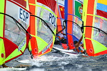 Start of the men's windsurf mistral, Olympic Games 2004, Athens, Greece. 15th August 2004.  Editorial Use Only.